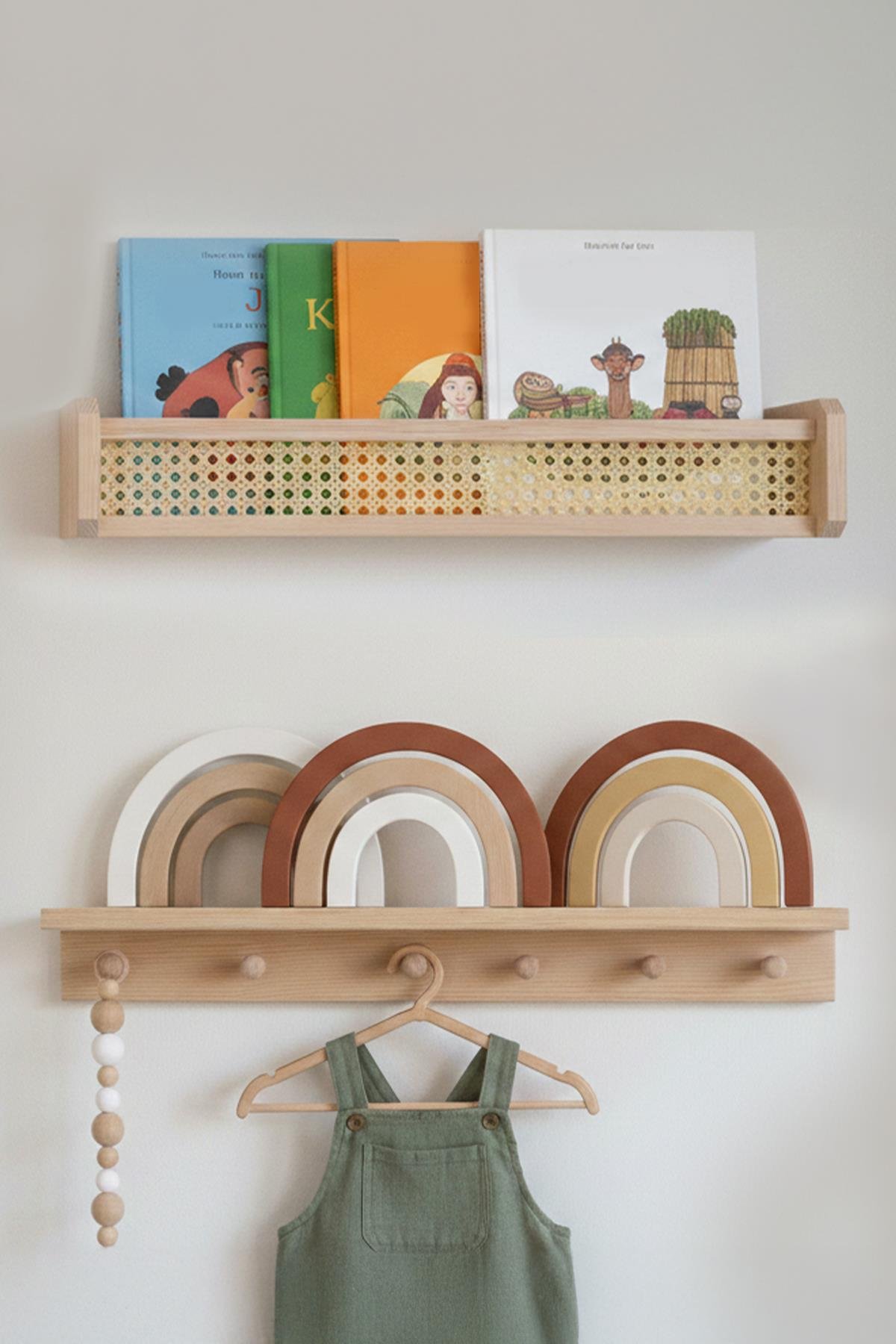ahsap-montessori-hazeran-cocuk-odasi-d-6fed60 (1) Ahşap Montessori Hazeran 2’li Çocuk Odası Duvar Rafı / Kitaplık - Görsel 1